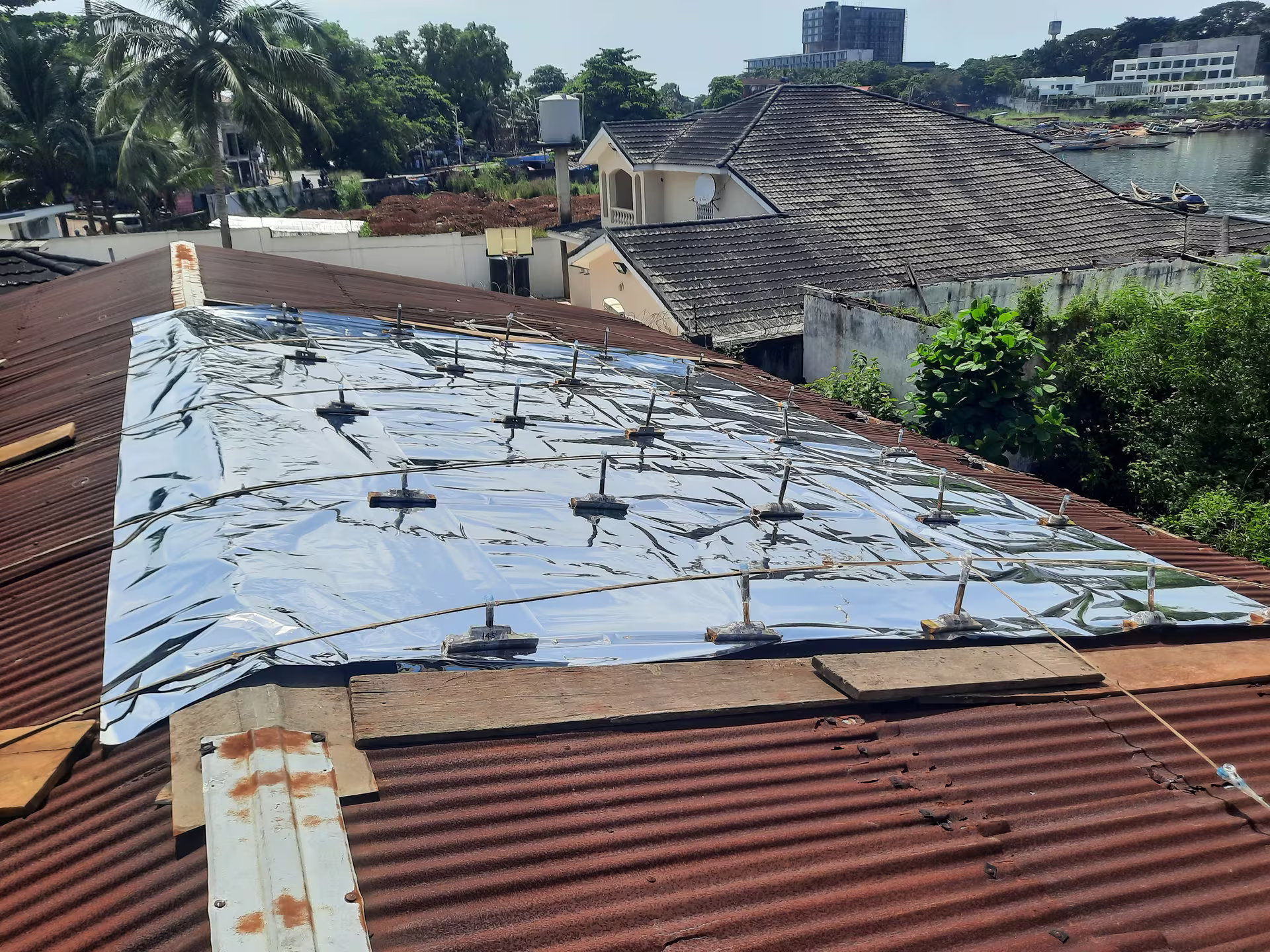 Clamp roof mounting system
