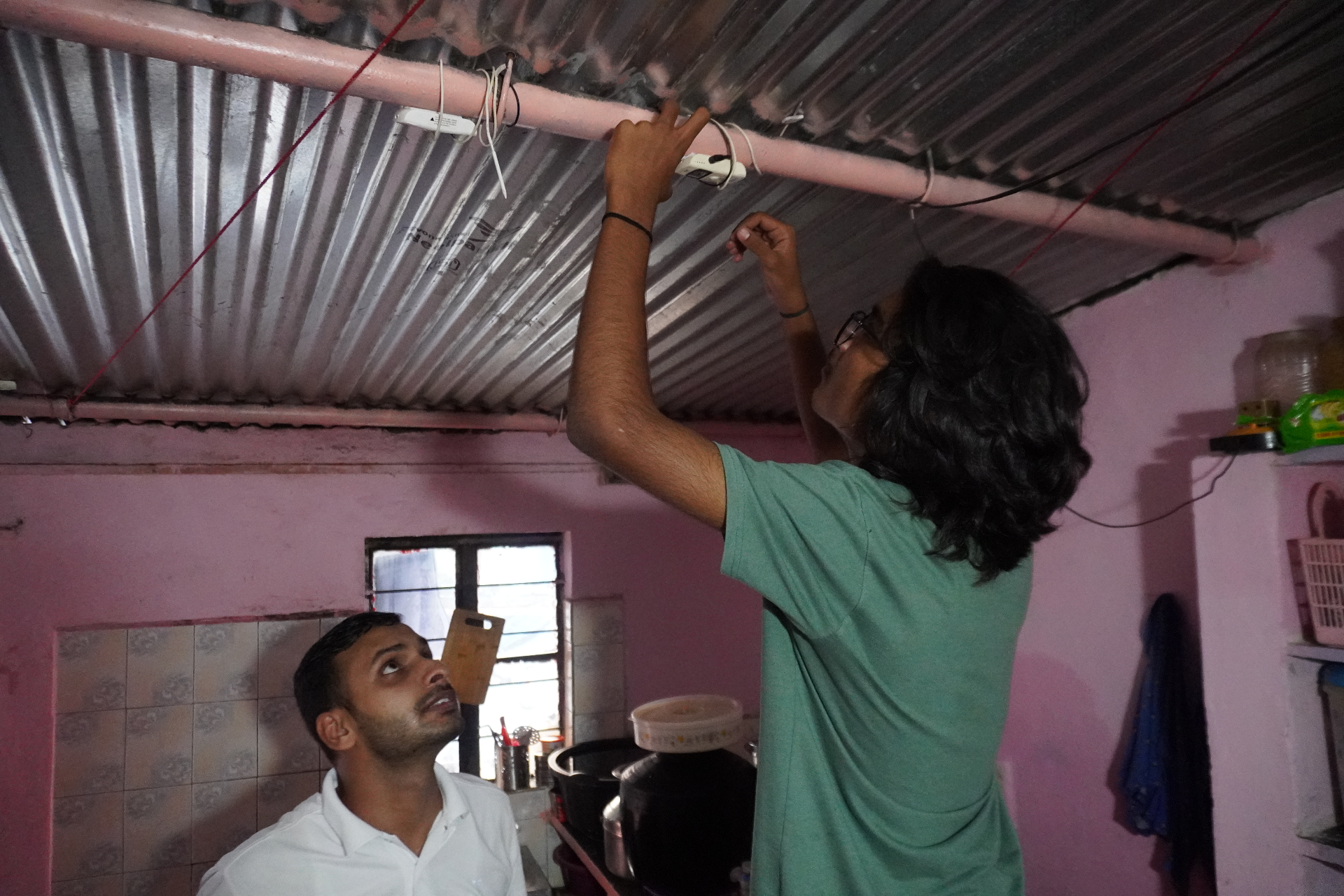 Indoor sensor installation in a home in Pune