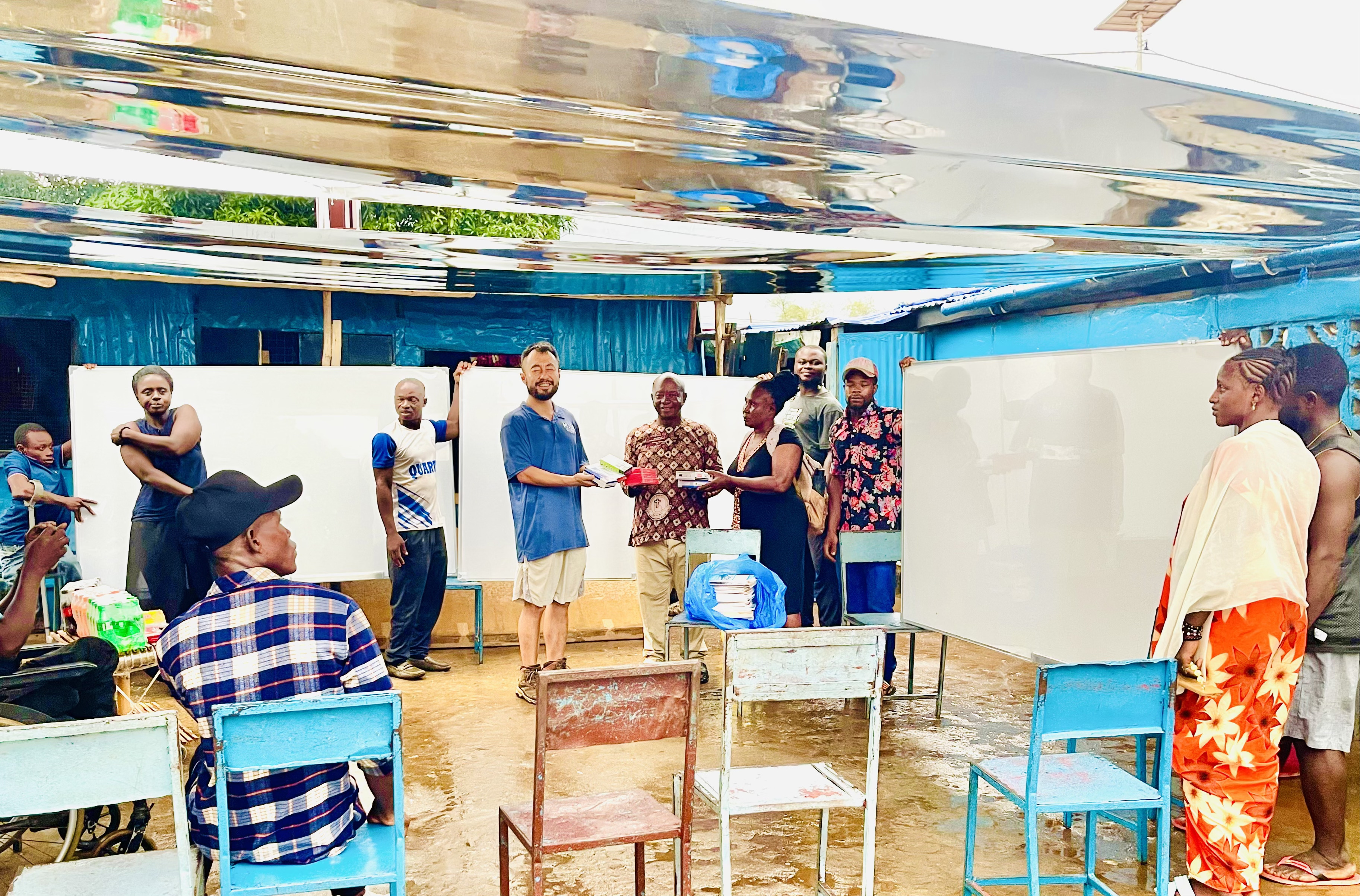 MEER Presents Educational Resources to Partner School in Sierra Leone
