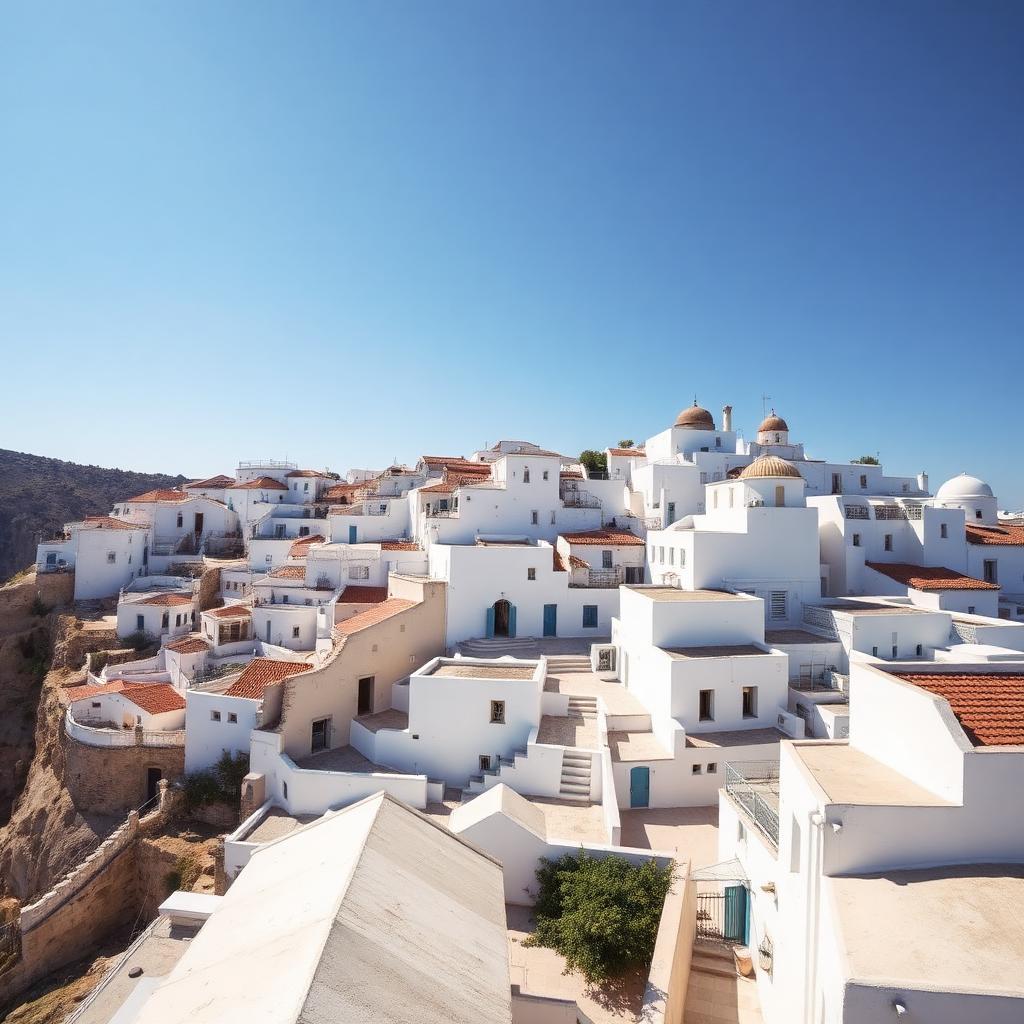 White painted roofs
